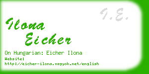 ilona eicher business card